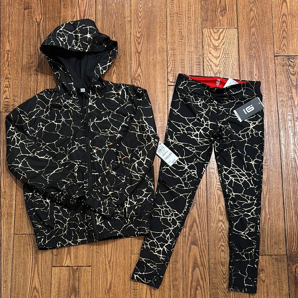 Ideology Black and Gold Kids Matching Set